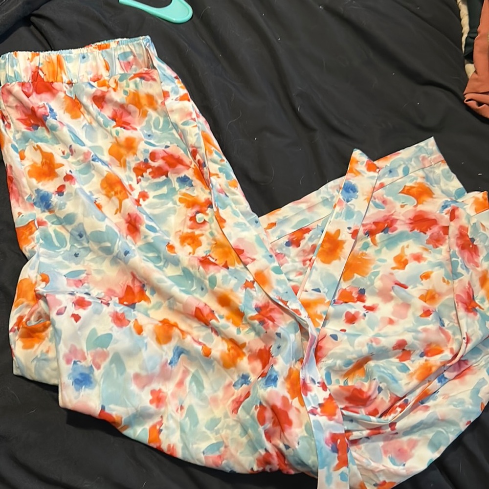 Floral dress pants